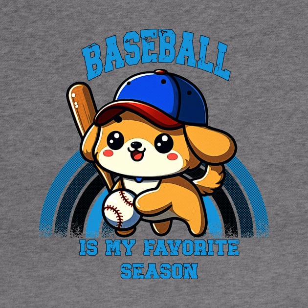 Baseball Is My Favorite Season Puppy by Korey Watkins